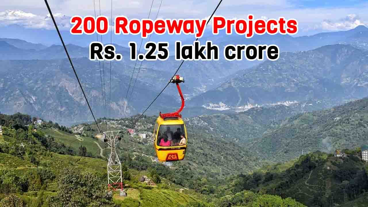 India To Develop Over 200 Ropeway Projects Worth ₹1.25 Lakh Crore Under ...