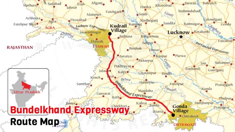 Bundelkhand Expressway Route