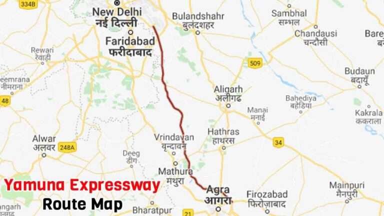 Yamuna Expressway Route, Map, Toll Charges, Connectivity and Latest ...