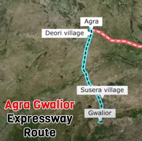 Agra Gwalior Expressway Route