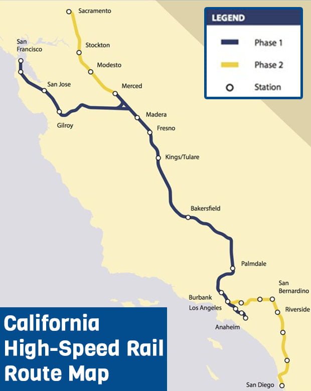 California High-Speed Rail Route