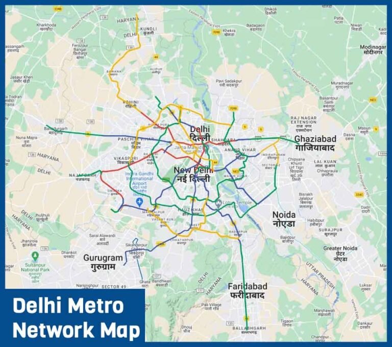 Delhi Metro (guide) - Route, Map, Stations List, Timing, Fares And More 