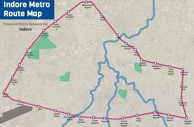 Indore Metro - Route Map, Stations List, Progress, And Latest Updates ...