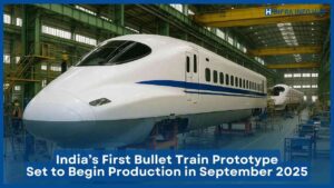 India’s First Bullet Train Prototype Set to Begin Production in September 2025