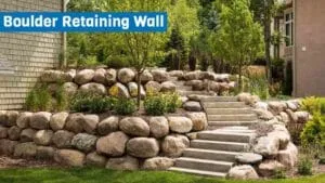 Boulder Retaining Wall