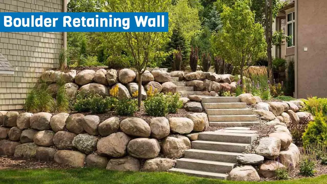 Boulder Retaining Wall